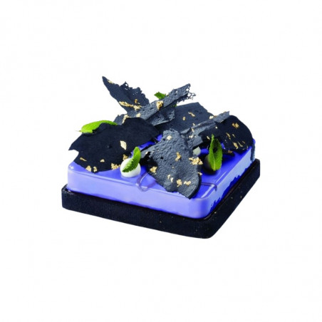 150 x 150 x h 35 mm XF05 RANT PERFOROWANY PAVONI kwadratowy rant ze stali nierdzewnej