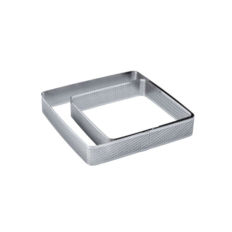 150 x 150 x h 35 mm XF05 RANT PERFOROWANY PAVONI kwadratowy rant ze stali nierdzewnej 150 x 150 x h 35 mm XF05 RANT PERFOROWANY PAVONI kwadratowy rant ze stali nierdzewnej