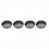 4 szt. ∅ 10 x h 2 cm FOREMKI DO TARTALETEK 623110 TESCOMA zestaw stalowych foremek z falistym brzegiem
