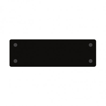 13 x 45 cm PODKŁADKA PROSTOKĄTNA CZARNA Z PLEXI SWEET DECOR do serwowania wysokość ok. 3 mm