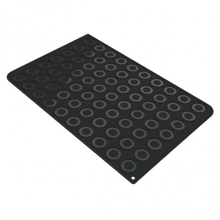 MAC02 Silikomart - mata silikonowa do wypieku 70 makaroników o śr. 40 mm - dł. 400 x 600 mm