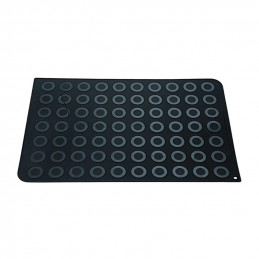 MAC02 Silikomart - mata silikonowa do wypieku 70 makaroników o śr. 40 mm - dł. 400 x 600 mm
