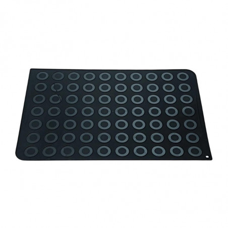 MAC02 Silikomart - mata silikonowa do wypieku 70 makaroników o śr. 40 mm - dł. 400 x 600 mm