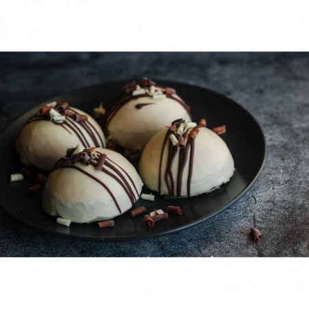 PX303 SEMISFERA PAVONI duża forma silikonowa na 77 półkul o wymiarach ∅ 42 x h 21 mm