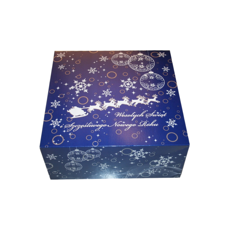 dekoracyjne pudełko świąteczne do pakowania słodkich wypieków i prezentów