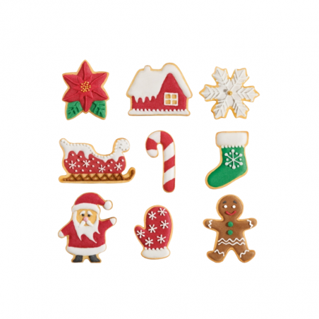 9 szt.  Bożonarodzeniowe foremki do wykrawania ciaste  630901 Tescoma
