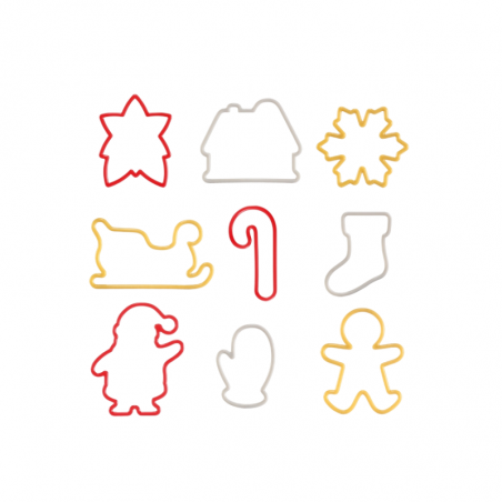 9 szt.  Bożonarodzeniowe foremki do wykrawania ciaste  630901 Tescoma