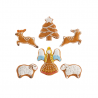 630899 Uniwersalny wykrawacz do ciastek bożonarodzeniowy 6 szt. Tescoma