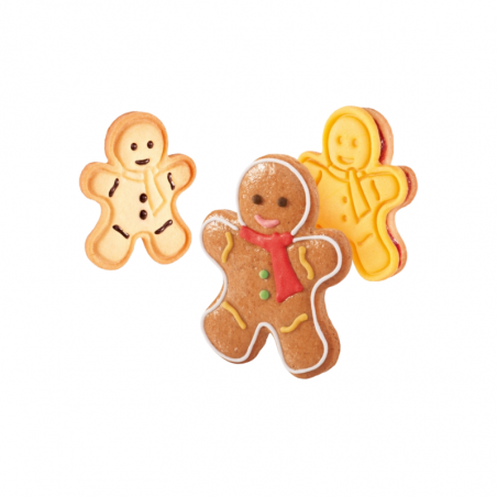 2szt. Wykrawacze do Ciasta z Pieczątką Piernikowy Ludzik 630858 Tescoma