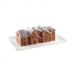 wyjątkowy zestaw form do tworzenia słodyczy w kształcie domków