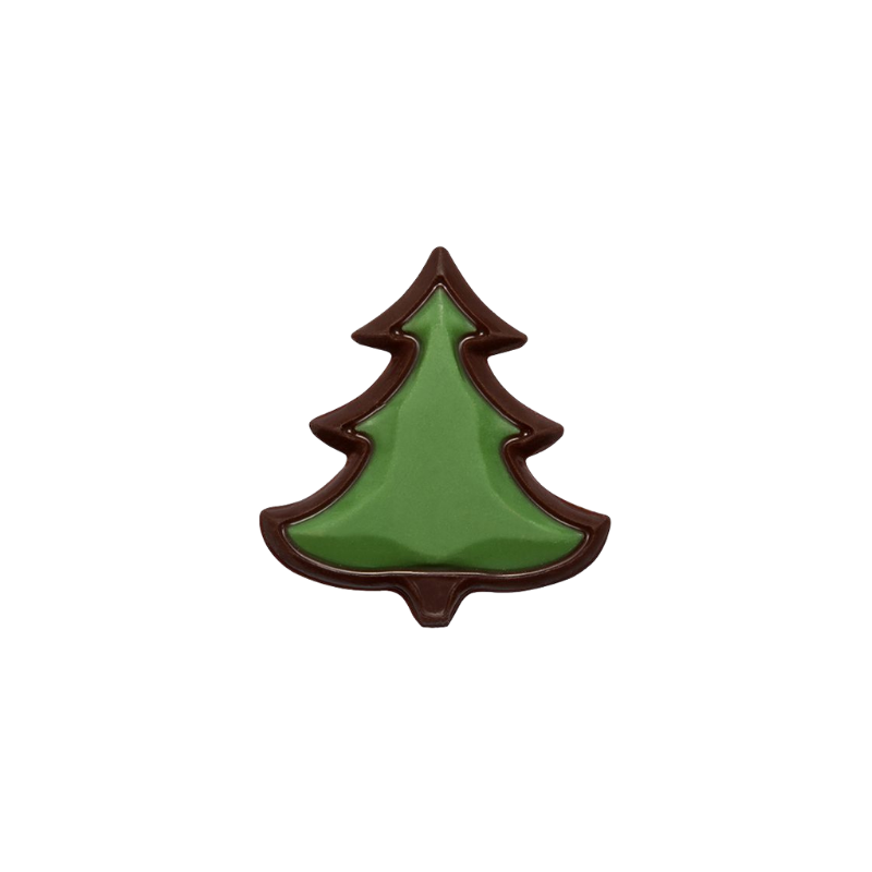 zielona choinka z czekolady deserowej idealna dekoracja świątecznych wypieków i deserów