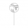 Topper "Komunia Święta" Kielich IHS 066B BIAŁY Sweet Decor