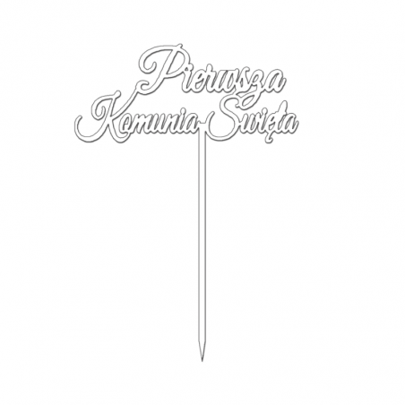 Topper "Pierwsza Komunia Święta" 045B BIAŁY Sweet Decor