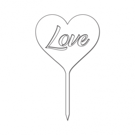 Topper Love BIAŁY 100B Sweet Decor