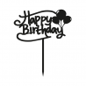 Topper Happy Birthday z Balonami CZARNY 051C Sweet Decor