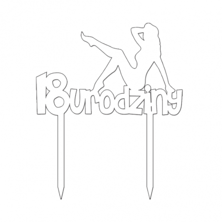 Topper 18 Urodziny Dla Dziewczyny BIAŁY 012 Sweet Decor