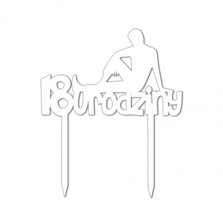 Topper 18 Urodziny Dla Chłopaka BIAŁY 011 Sweet Decor