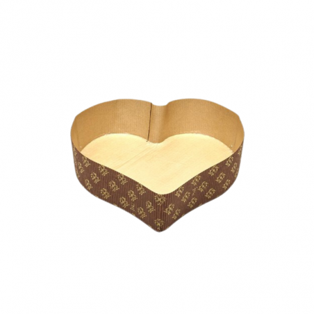 FORMA MCU SERCE DUŻE NOVACART 175 x 175 x h 45 mm papierowa forma w kształcie serca