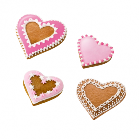 3 szt. Dwustronne foremki do wykrawania SERCA 630862 Delicia Tescoma