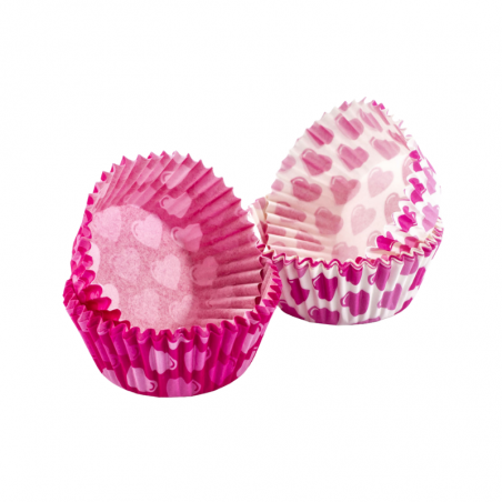 60 szt. 630611 Papilotki w serduszka 6 cm Delicia Tescoma