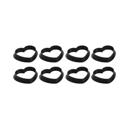 8 szt. Tarte Ring Amore Silikomart - rant serce - Cukieteria.pl