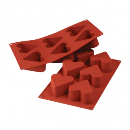 SF036 Heart Silikomart - cukiernicza forma silikonowa - serce - Cukieteria.pl