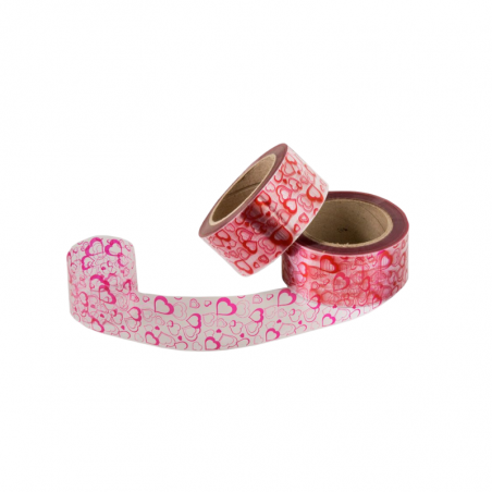 Folia Rantowa 40mmx100m z nadrukiem WALENTYNKA czerwone serca