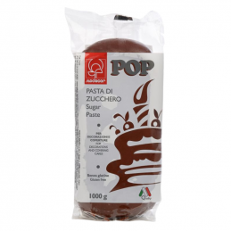 op. 1 kg Brązowa masa cukrowa - Sugar Paste POP Brown - nr. kat. 25499 Modecor