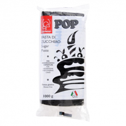 op. 1 kg Czarna masa cukrowa - Sugar Paste POP Black - nr. kat. 25477 Modecor