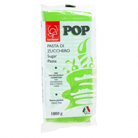 op. 1 kg Zielona masa cukrowa - Sugar Paste POP Green Grass - nr. kat. 25474 Modecor
