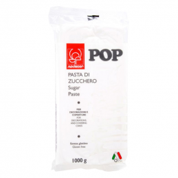 op. 1 kg Biała masa cukrowa - Sugar Paste POP Bianco - nr. kat. 25472 Modecor