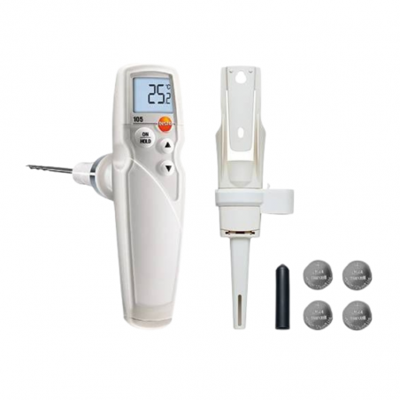 profesjonalny wodoodporny miernik do pomiaru temperatury w produktach mrożonych w zestawie z akcesoriami