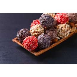 truskawki liofilizowane to doskonały dodatek smakowy i dekoracyjny do różnego rodzaju deserów i monoporcji