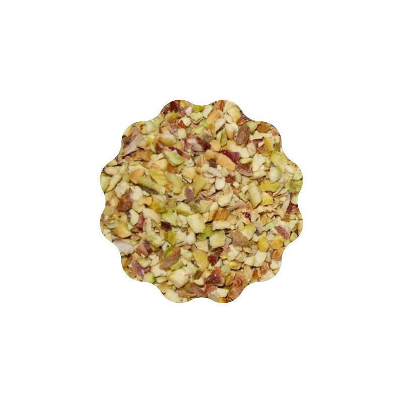 500g Orzechy pistacjowe prażone rozdrobnione kostka 2-4 mm Bonus