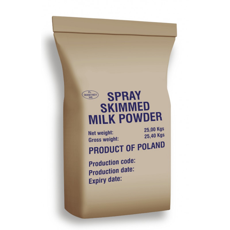 25 kg MLEKO W PROSZKU ODTŁUSZCZONE 0% NISKO-OGRZEWANE Klasa I OSM 25 kg MLEKO W PROSZKU ODTŁUSZCZONE 0% NISKO-OGRZEWANE Klasa I OSM