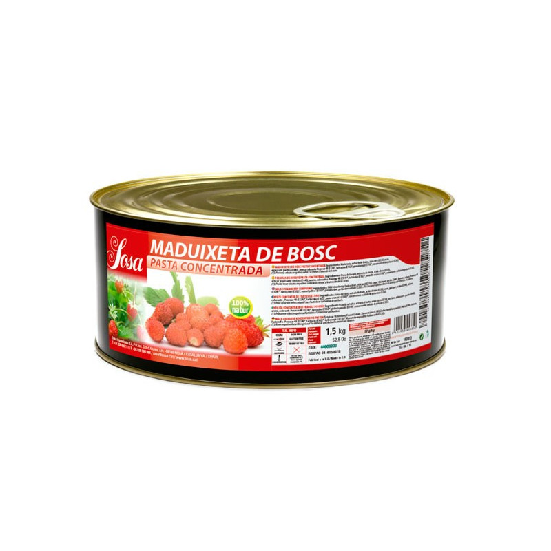 1,5kg Skoncentrowana Pasta MADUIXETA DE BOSC Poziomkowa 44600003 Sosa