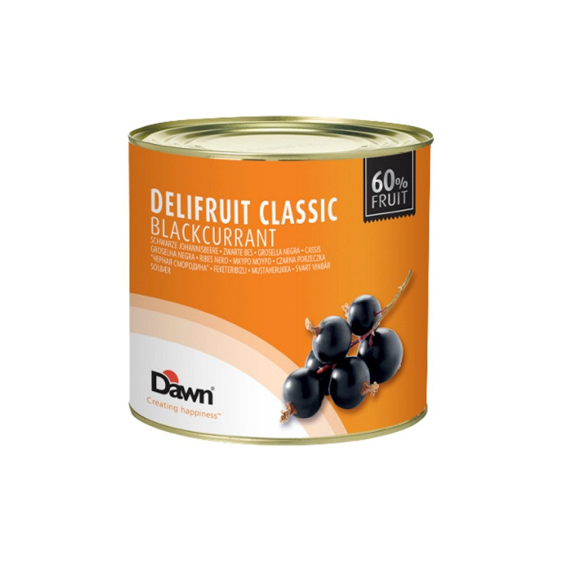 2,7kg DELIFRUIT CLASSIC BLACKCURRANT nadzienie owocowe czarna porzeczka 8.00172.333 Dawn