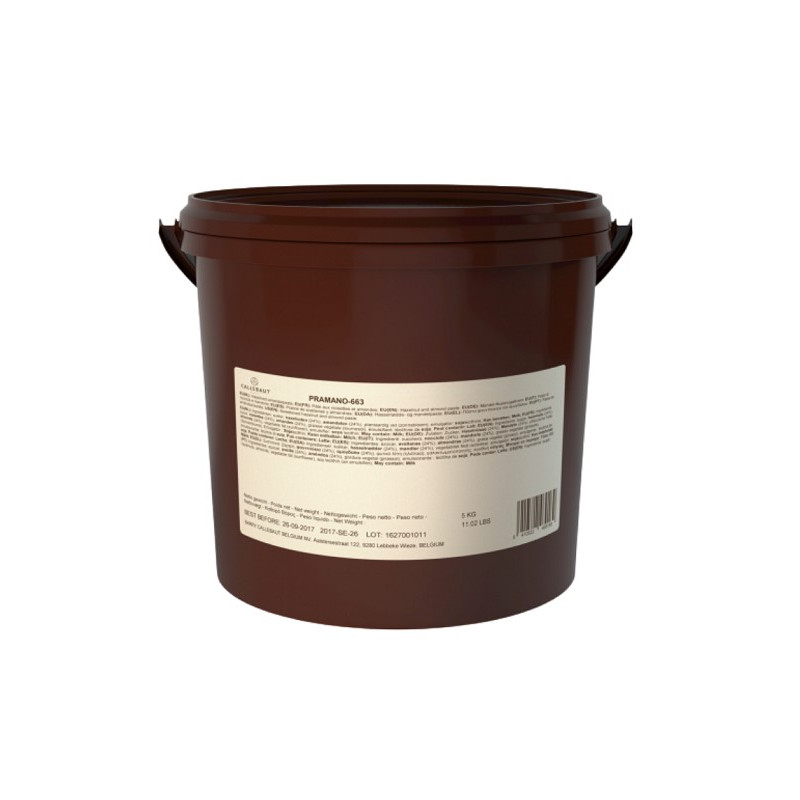 5kg PNP-663 PURE ROASTED HAZELNUT PASTE pasta 100% prażony orzech laskowy Callebaut