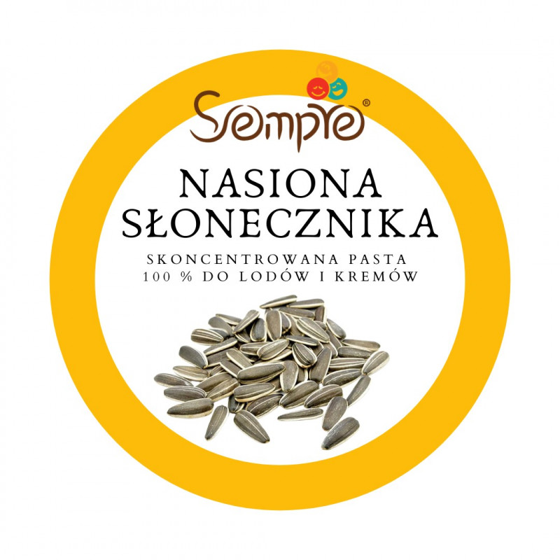 250g NASIONA SŁONECZNIKA skoncentrowana pasta 100% do lodów i kremów Sempre