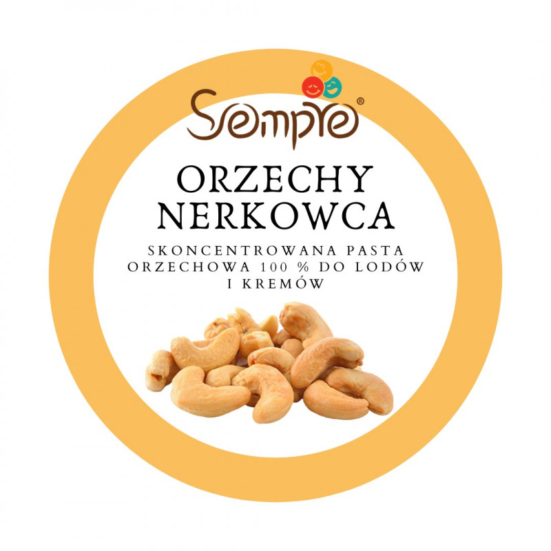 250g ORZECHY NERKOWCA skoncentrowana pasta 100% do lodów i kremów Sempre