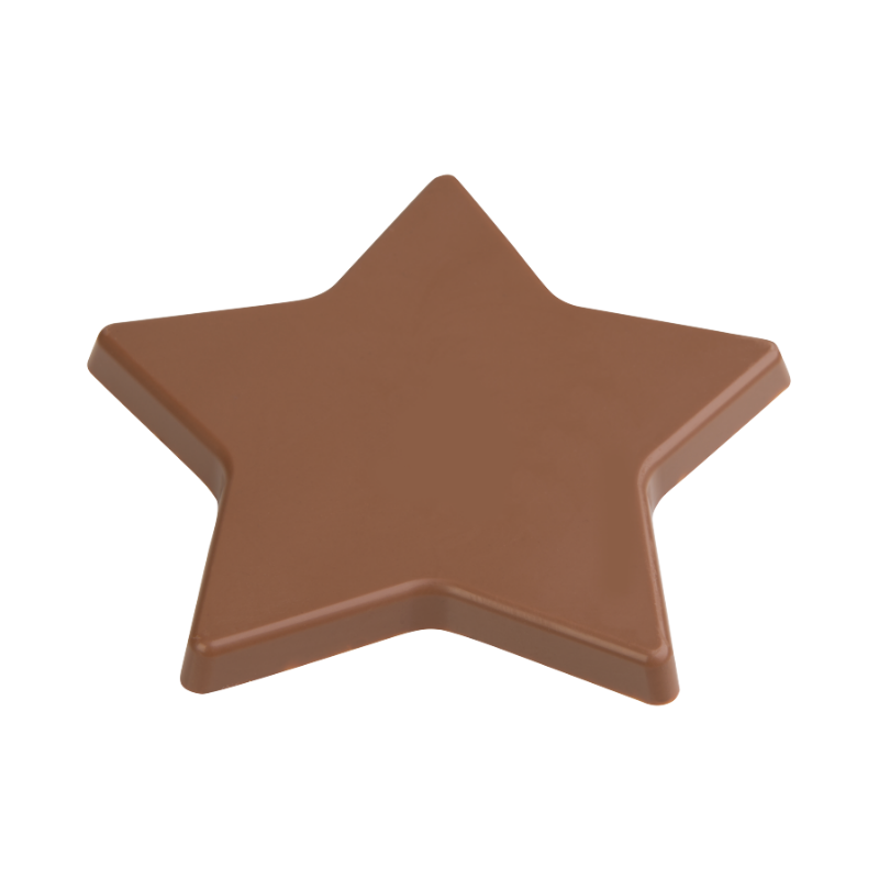 forma do tworzenia bożonarodzeniowych tabliczek czekolady w kształcie gwiazdy