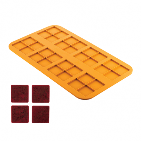 profesjonalna forma silikonowa w kształcie kwadratów do Haute cuisine