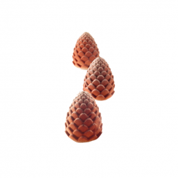 forma silikonowa do tworzenia trójwymiarowych deserów i monoporcji w kształcie szyszek