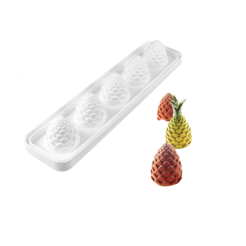 forma silikonowa do tworzenia trójwymiarowych deserów i monoporcji w kształcie owoców