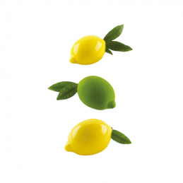 forma silikonowa do tworzenia trójwymiarowych deserów i monoporcji w kształcie cytryny lub limonki