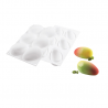 forma silikonowa w zestawie z wykrojnikiem do monoporcji w kształcie mango