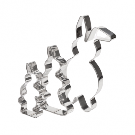 Zajączek duży 130 x 75 mm metalowa foremka do wykrawania Frantyl