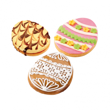 4 szt. DWUSTRONNE FOREMKI PISANKI 630869 TESCOMA zestaw plastikowych foremek do wykrawania