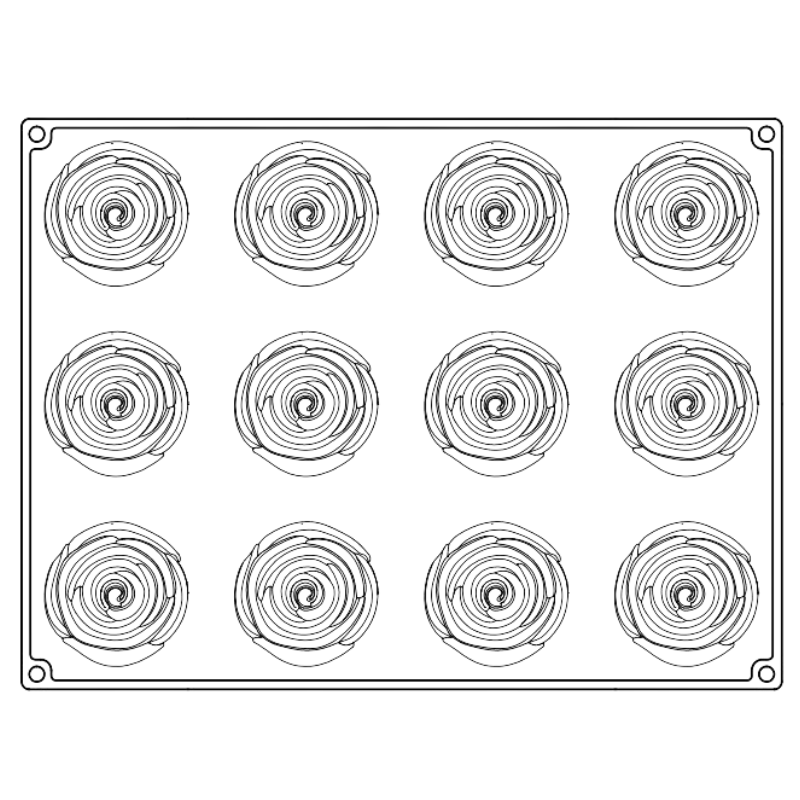 forma silikonowa do tworzenia wyjątkowych monoporcji o trójwymiarowym kształcie forma silikonowa do tworzenia wyjątkowych monoporcji o trójwymiarowym kształcie
