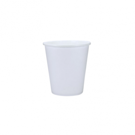 papierowy kubek do serwowania gorących napojów na wynos w kolorze białym